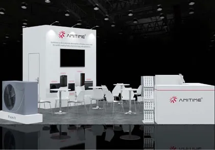 AMITIMEは、プールスパパティオエキスポに登場する予定で、その見事な新しいプールヒートポンプがグランドデビューをしています!